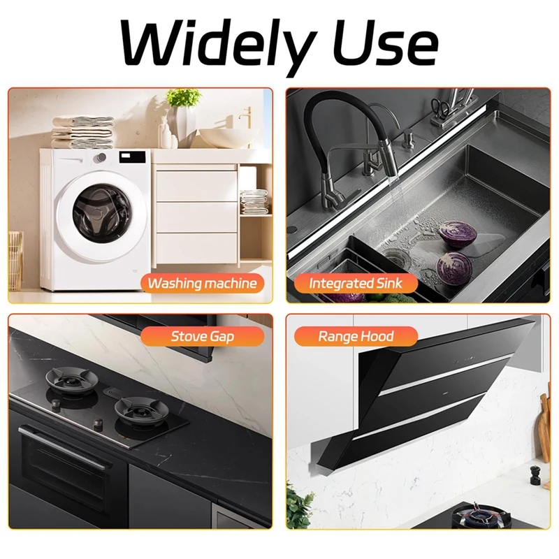 Stainless Steel Adjustable Stove Guard Cover And Filler, Kitchen Trim Kit, Extending From 13.8 To 27.6 Inches