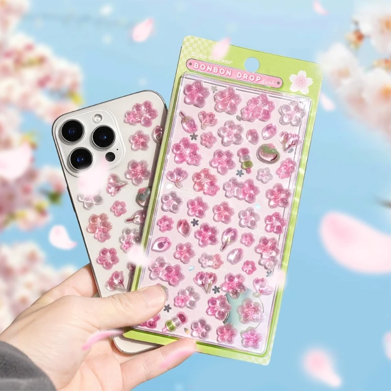 Autocollant fleurs 3D