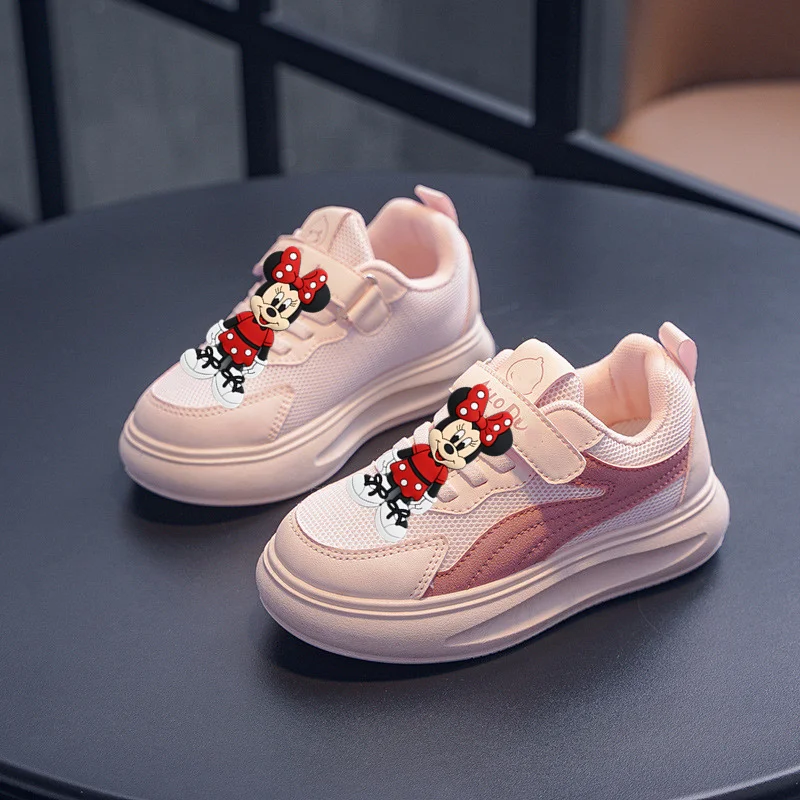 

disney Children Casual Shoes Girl Sneakers Spring Autumn Summer New Boys Soft Sole Mesh Breathable mickey mouse Running Shoes
