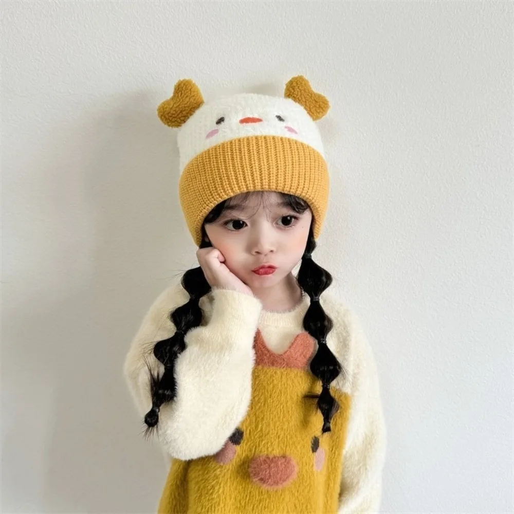 

Новая вязаная зимняя теплая шапка, ветрозащитная теплая шапка для защиты ушей, холодостойкая пуловерная шапка для езды на велосипеде, катания на лыжах