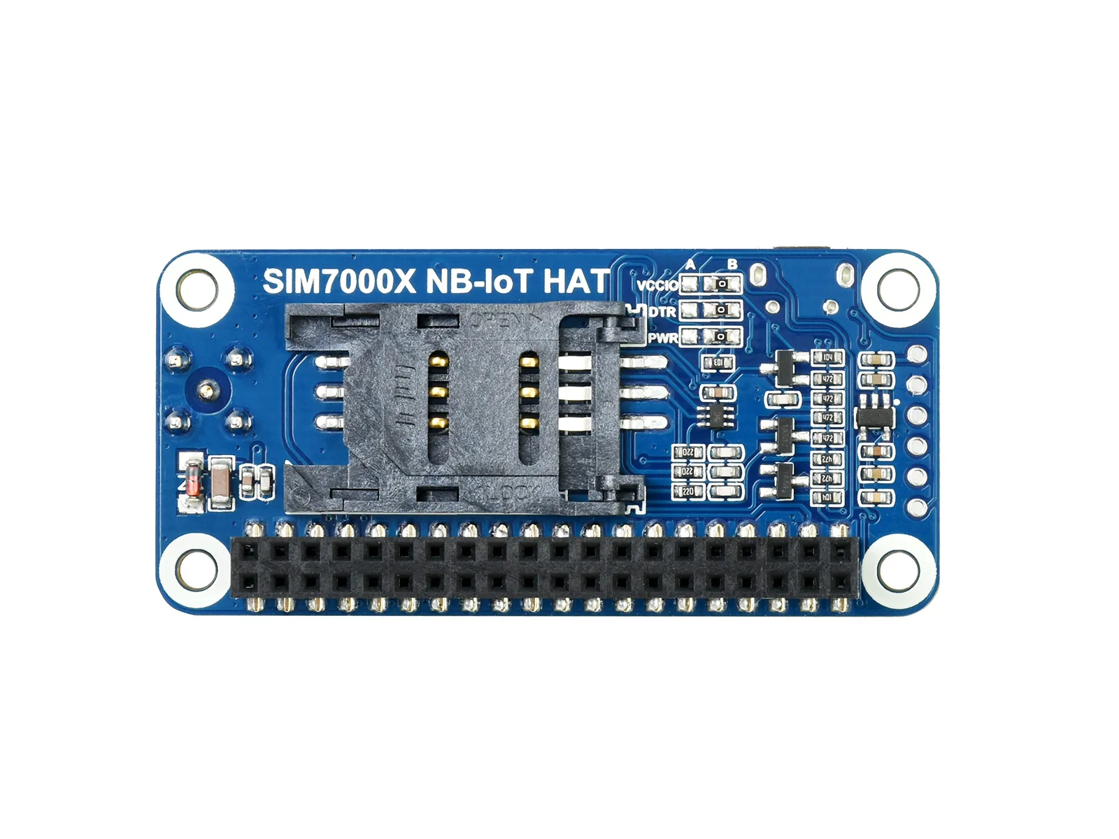 SIM7000G NB-IoT HAT,Based on SIM7000G, NB-IoT / Cat-M / EDGE / GPRS HAT For Raspberry Pi, GNSS Positioning, Global Band Support