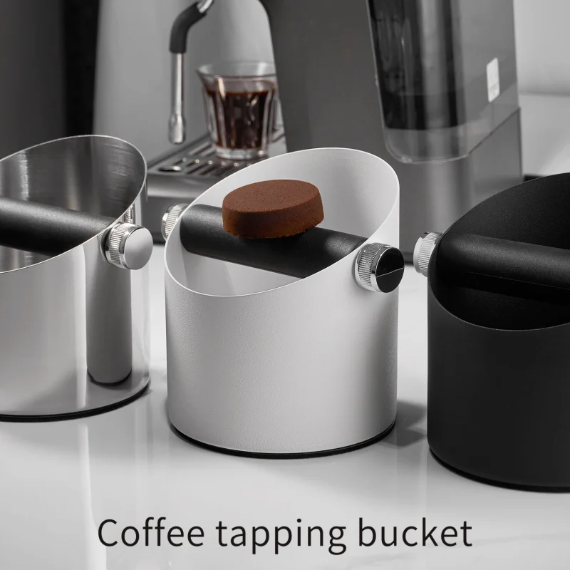 

Стук-бокс для эспрессо — небольшой круглый контейнер для кофейной гущи из нержавеющей стали для домашнего бариста