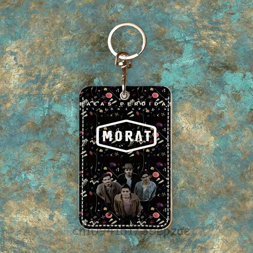 Tarjetero de Cuero PU Premium M-Morat con Mosquetón Metálico, Diseño Personalizable para Uso Diario