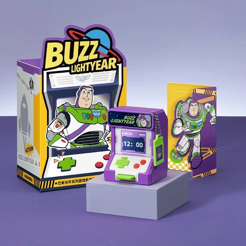 

Disney Buzz Lightyear New Cartoon Cute Game Console Modeling Bluetooth Speaker Small Portable Ornaments Gifts for Boy and Girl.