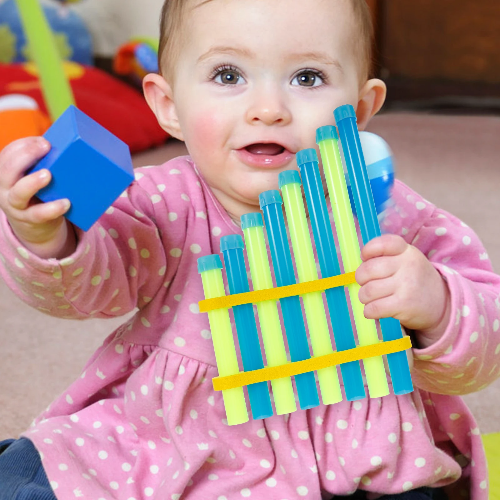 

DIY Pan Self Assembly Musical Toy Kids Plastic Mini Simulation Small Instrument Self Assembly Pan Flute Science Project