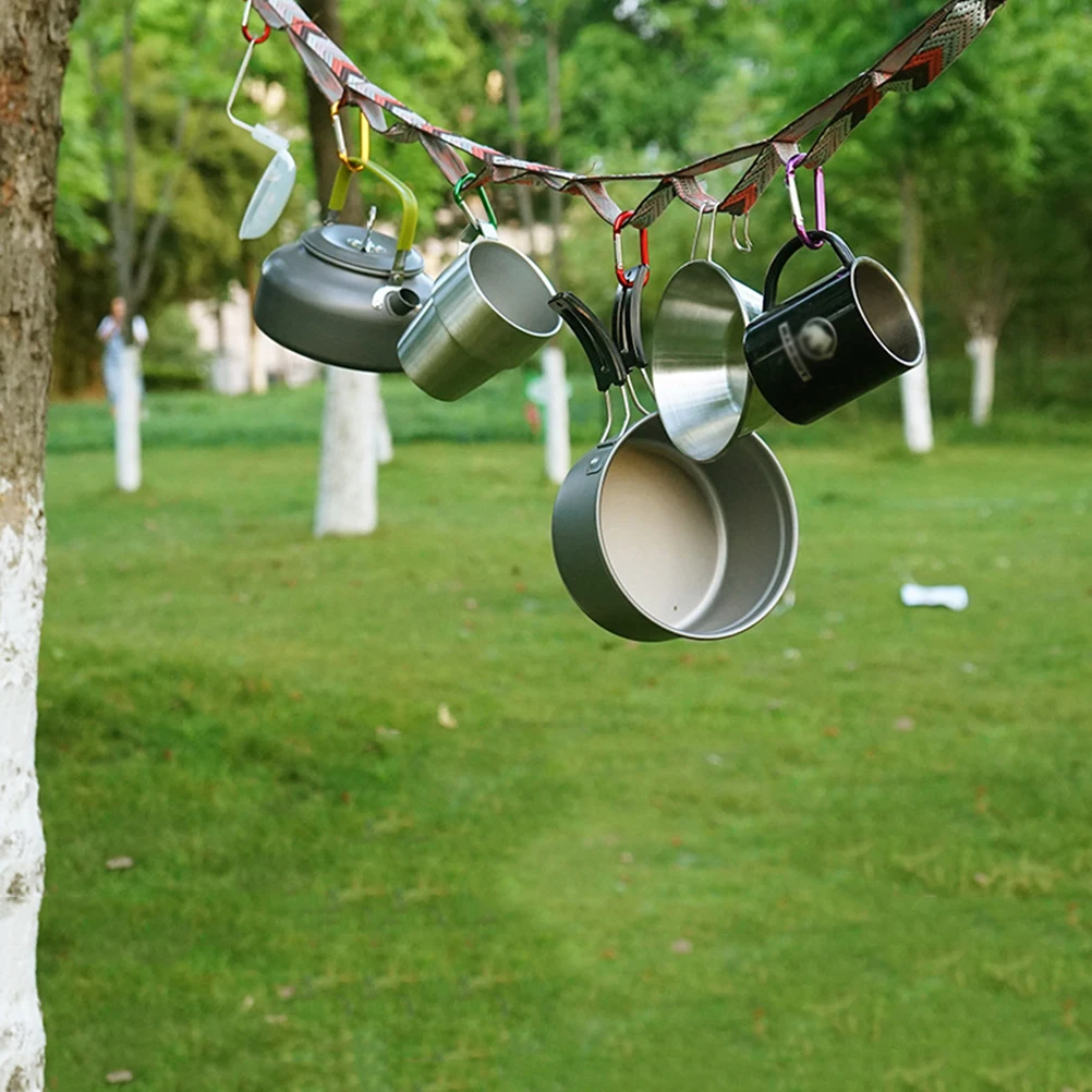 

Camping Tent Rope Daisy Chain Storage ganizer Colorful Lanyard Adjustable Length Outdoor Clothesline Travel Accessory