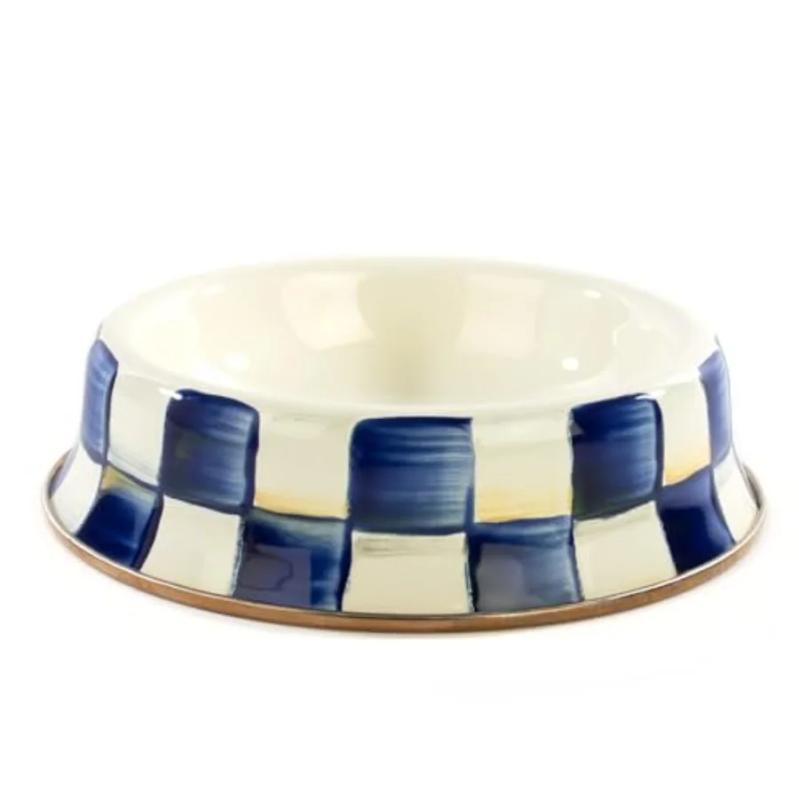

Pet Bowl, Cute Cat and Dog Bowl for Food and Water, Blue-and-White