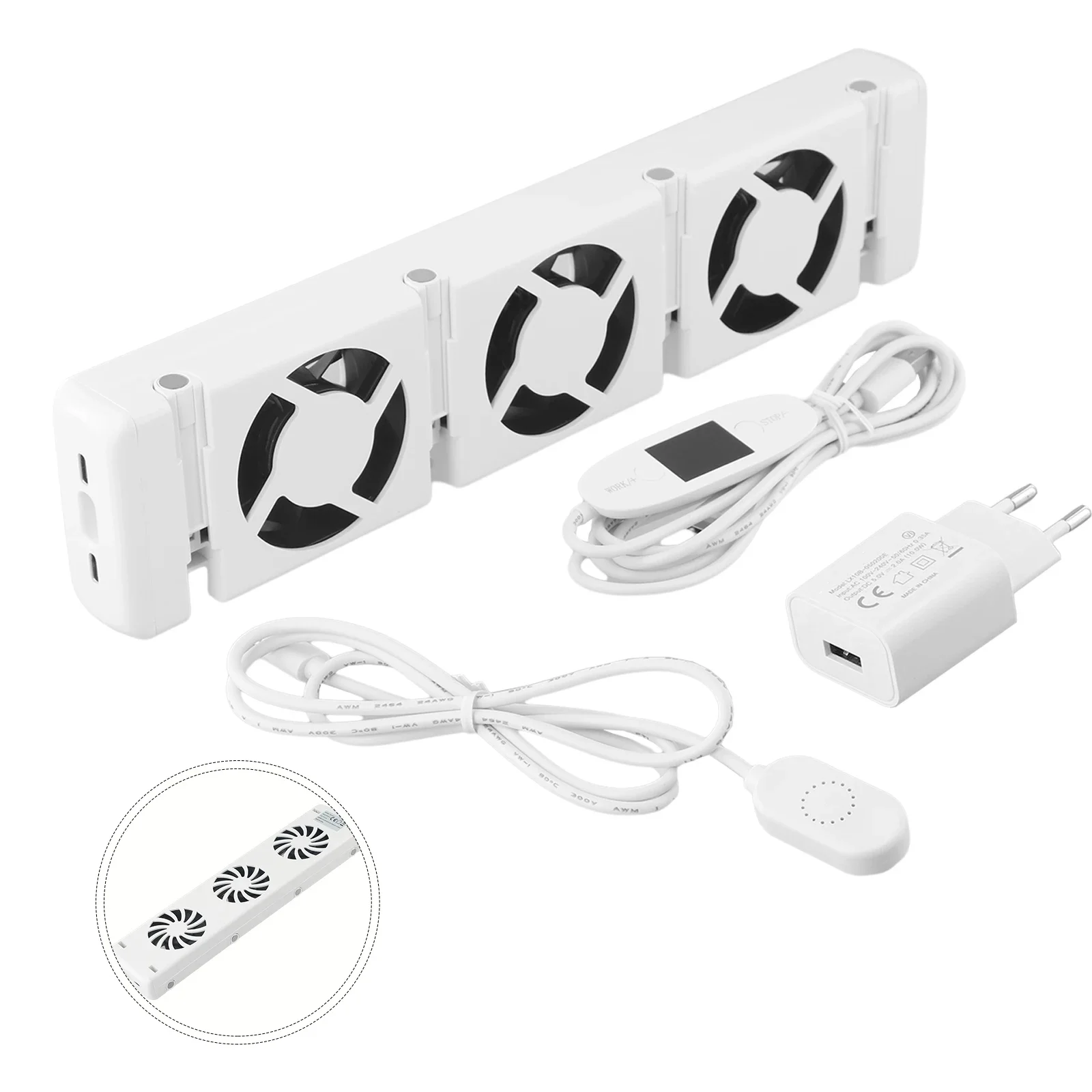 Smart Radiator Fans Booster Extension Set Ventilator Fan EU Standard 5V Home Radiator Magnetic Smart Cooling-Fan Fireplace Fan