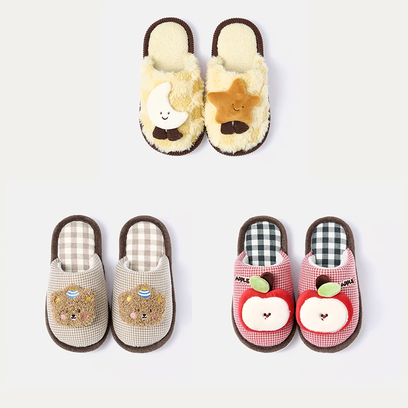 

Веселые зимние детские хлопковые тапочки Марио, домашние тапочки с милыми героями мультфильмов