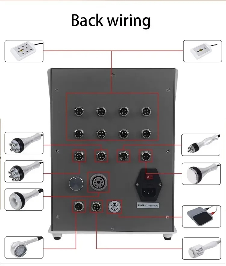 Reduce Fat Shape Ultrasonic Vacuum Cavitation Slimming Machine 9 In 1 Liposuction Weight Loss and Fat Throwing Beauty Instrument