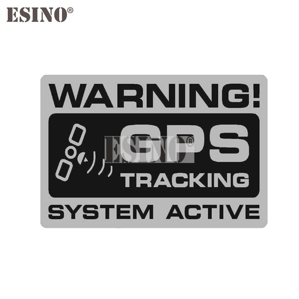 

Car Styling Creative Warning GPS Tracking System Active Cartoon PVC Decal Waterproof Car Body Sticker Pattern Vinyl