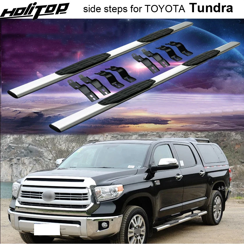 

nerf bar foot step running board side steps for TOYOTA Tundra 2014-2022. quality factory.aluminum alloy.Asia free shipping.