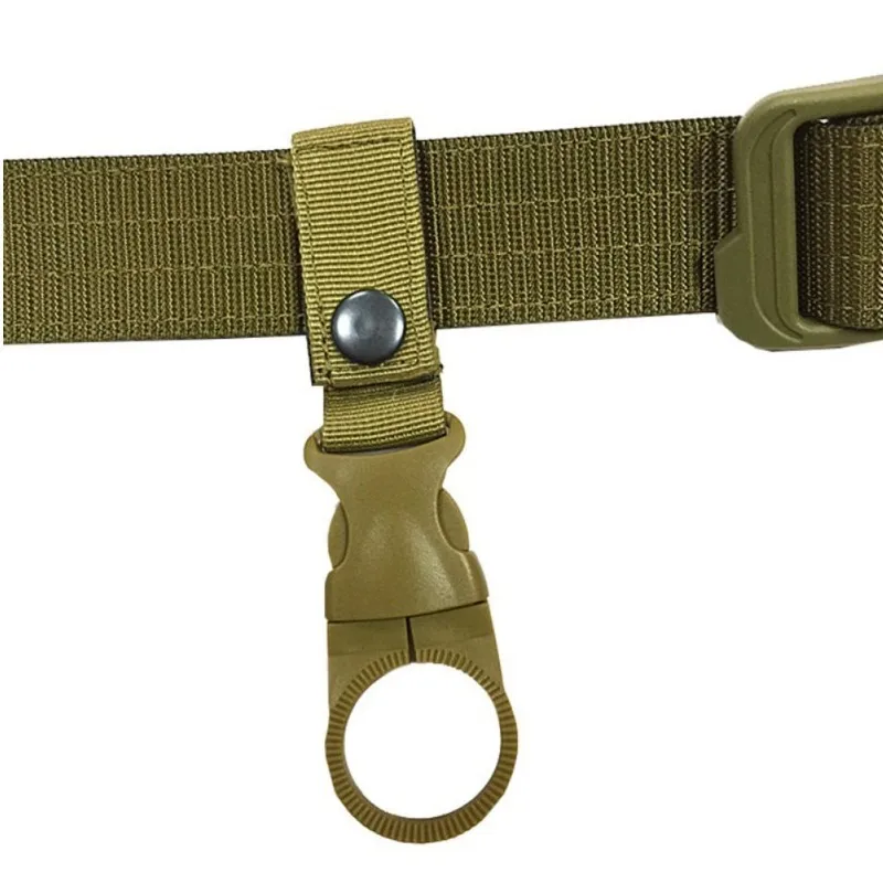 Molle Attach Webbing Outdoor Quickdraw Carabiner Backpack Hanger Hook Camp Hike Water Bottle Clip Hang Clasp Buckle Holder Tool view 2