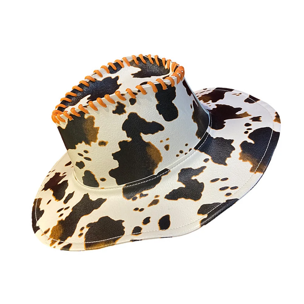 

Cowboy Hat Ladies Sunhat Beach Decorative Fashion Stylish Summer Wide Brim Lightweight Portable Breathable Modern Western Hat
