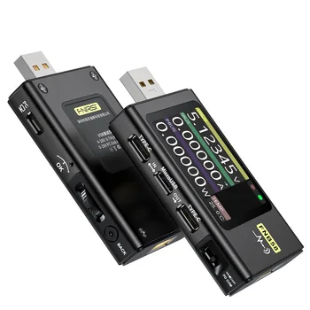FNIRSI-FNB58 USB 배터리 테스터 전압계 전류계 TYPE-C 고속 충전 감지 트리거 용량 측정 리플 측정