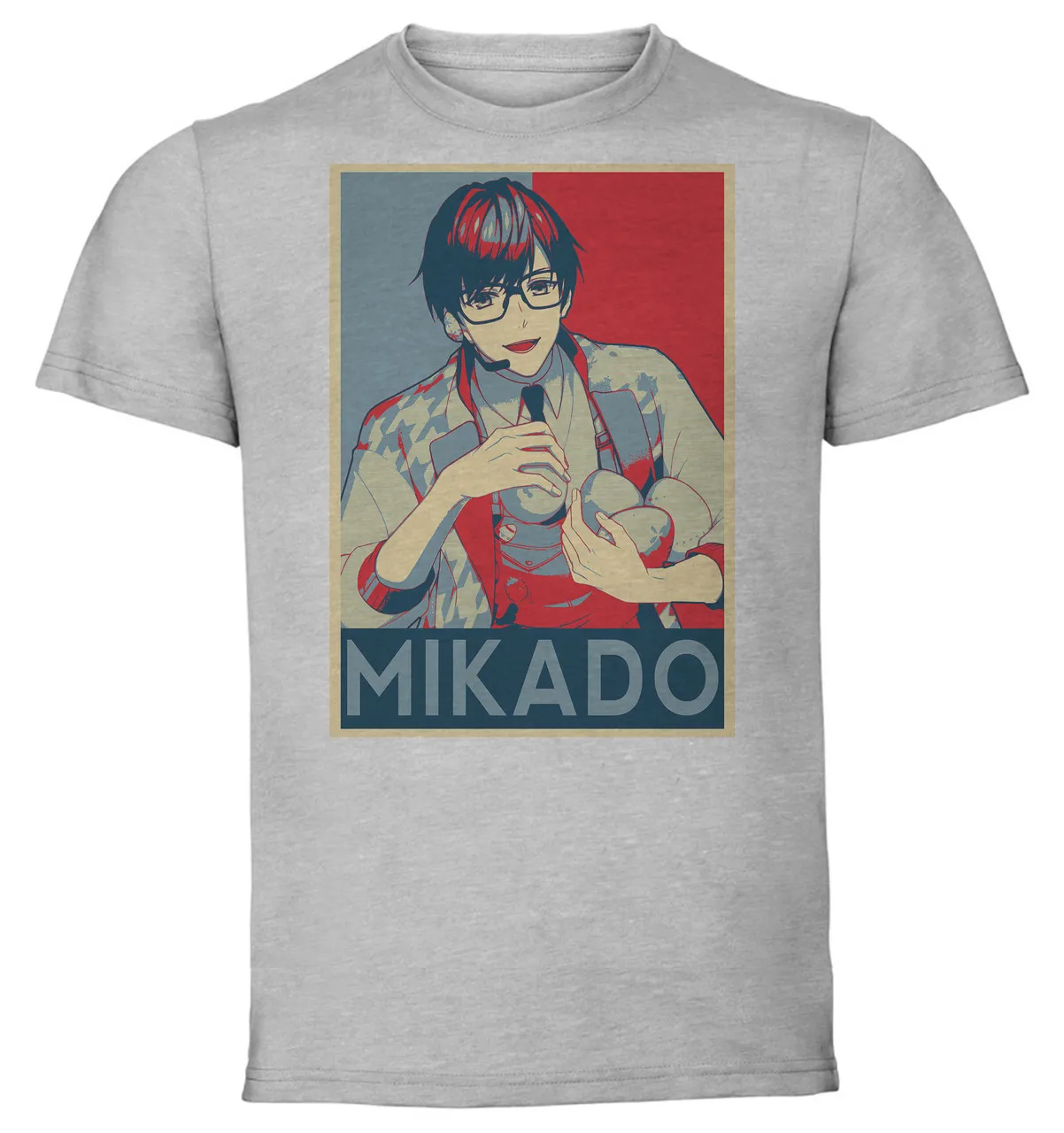 

Футболка унисекс серая пропагандистская B проект Mikado Sekimura вариант