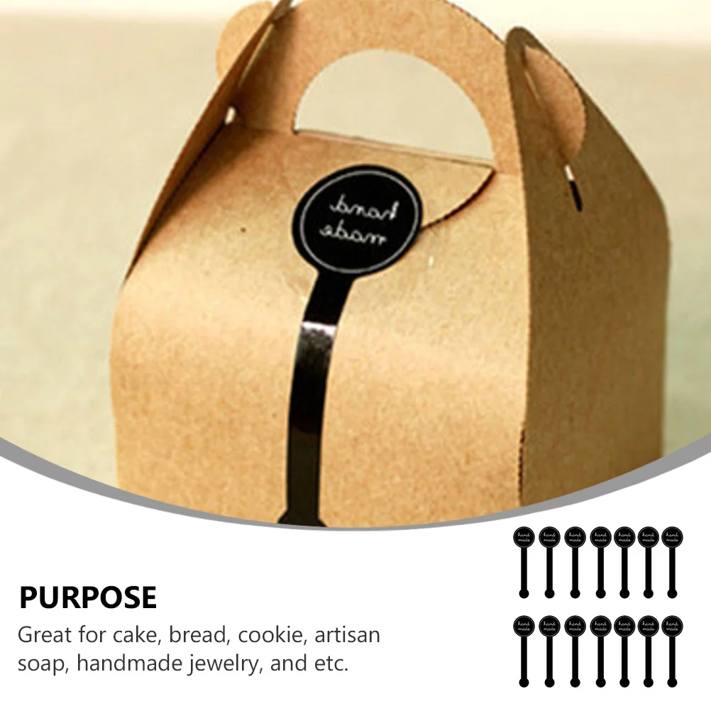 200 قطعة ملصق الختم للتغليف ذاتية اللصق مخبز ختم الشارات كعكة الخبز كوكي الحرفي الصابون اليدوية مجوهرات هدايا الحفلات