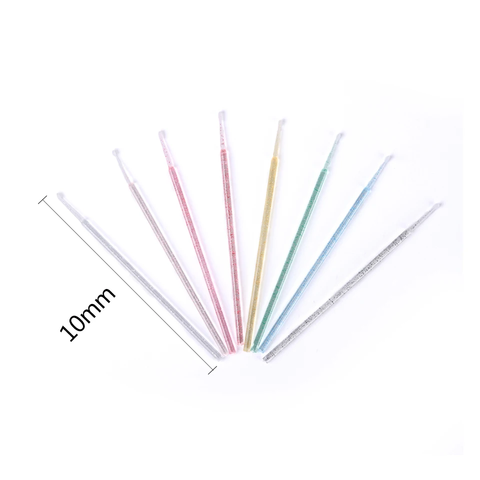 100pcs Eyelash Extension Disposable MicroBrush Cleaning Cotton Swab Micro Brushes Eye Lashes Glue Removing Makeup Accessories