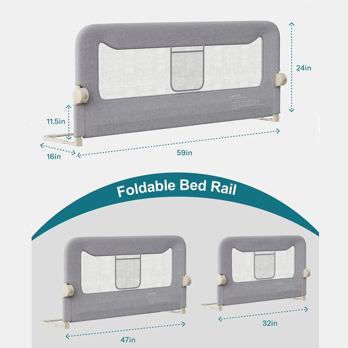Guardrail Adjustable Fall Protector Bed Vertical Lift Child Safety Side Guardrail Baby Safety Products