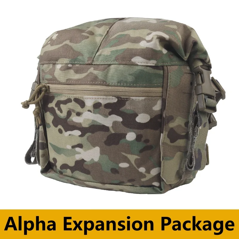 Adapt to MOLLE System, Paired with Outdoor Chest Rig,Alpha Expansion Pack, Large Capacity Space, Laser Cutting MOLLE