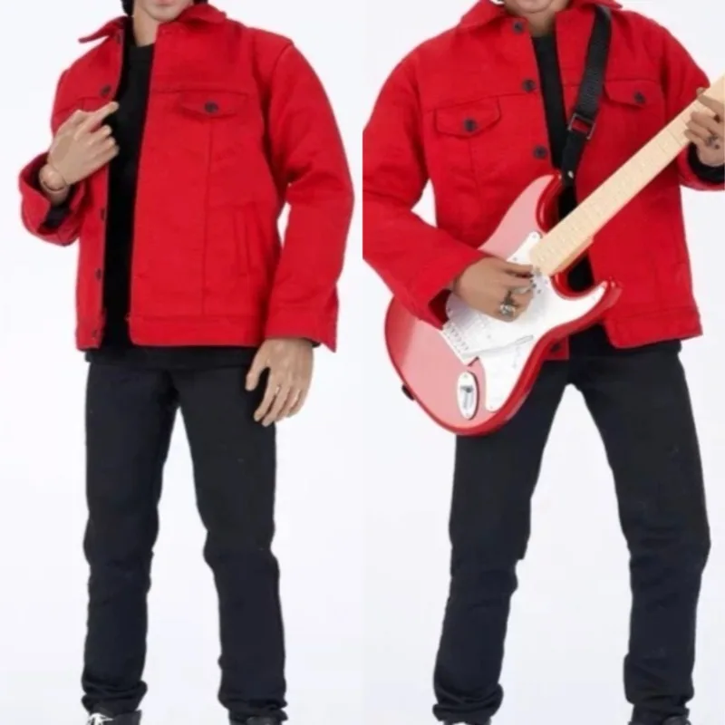 

ZYTOYS ZY5053 1/6 Scale Toys Male Soldier Red Top Black Pants Clothes Set Clothes Model for 12'' Action Figures Body Doll Decor