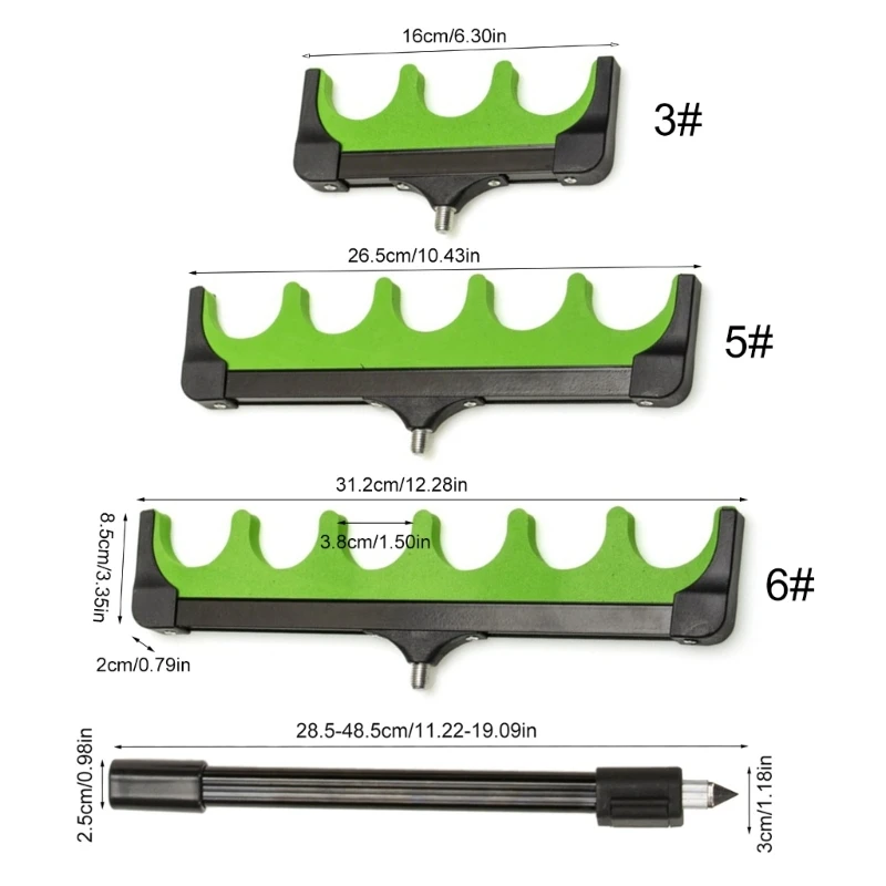 Fishing Rod Holder EVA Foam Fishing Rod Rest Head Bracket Rack with Banks Carp Fishing Accessories Enduring