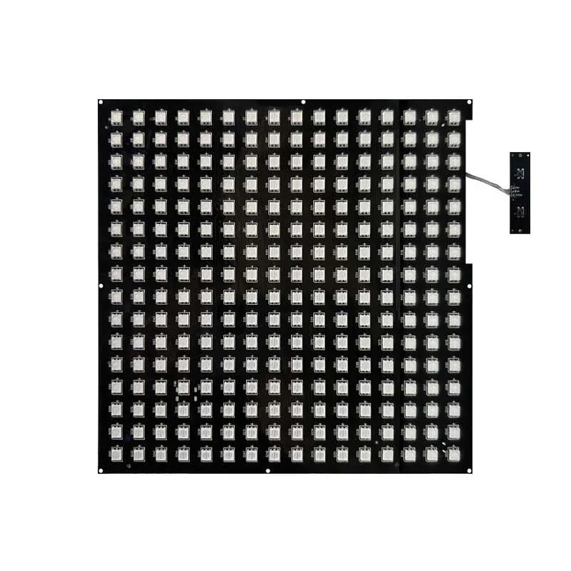 20X20Cm 16X16 Pixel Diy Geanimeerde Expressie Scherm, Led Full-Color Scherm, Bluetooth Programmeerbaar Rugzak Scherm