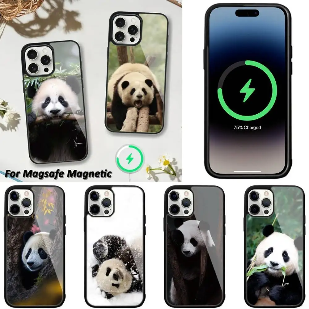 

Cute F-Fubao Animal Panda Phone Case For iPhone 16,15,14,13,12,11,Plus,Pro,Max,Mini Magsafe Magnetic Wireless Charging