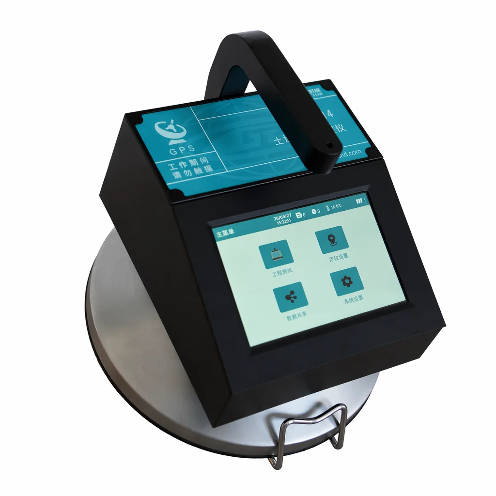 Portable High Accuracy Digital Electromagnetic Soil Compaction Meter Moisture Measurement Densitometer IP54 Protection Bridge