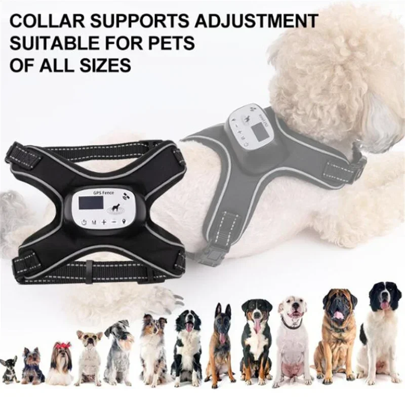

New GPS Wireless Dog Fence, Invisible Wireless Outdoor Dog Fence System,1000ft Smart Dog Park Surrounded GPS Training System