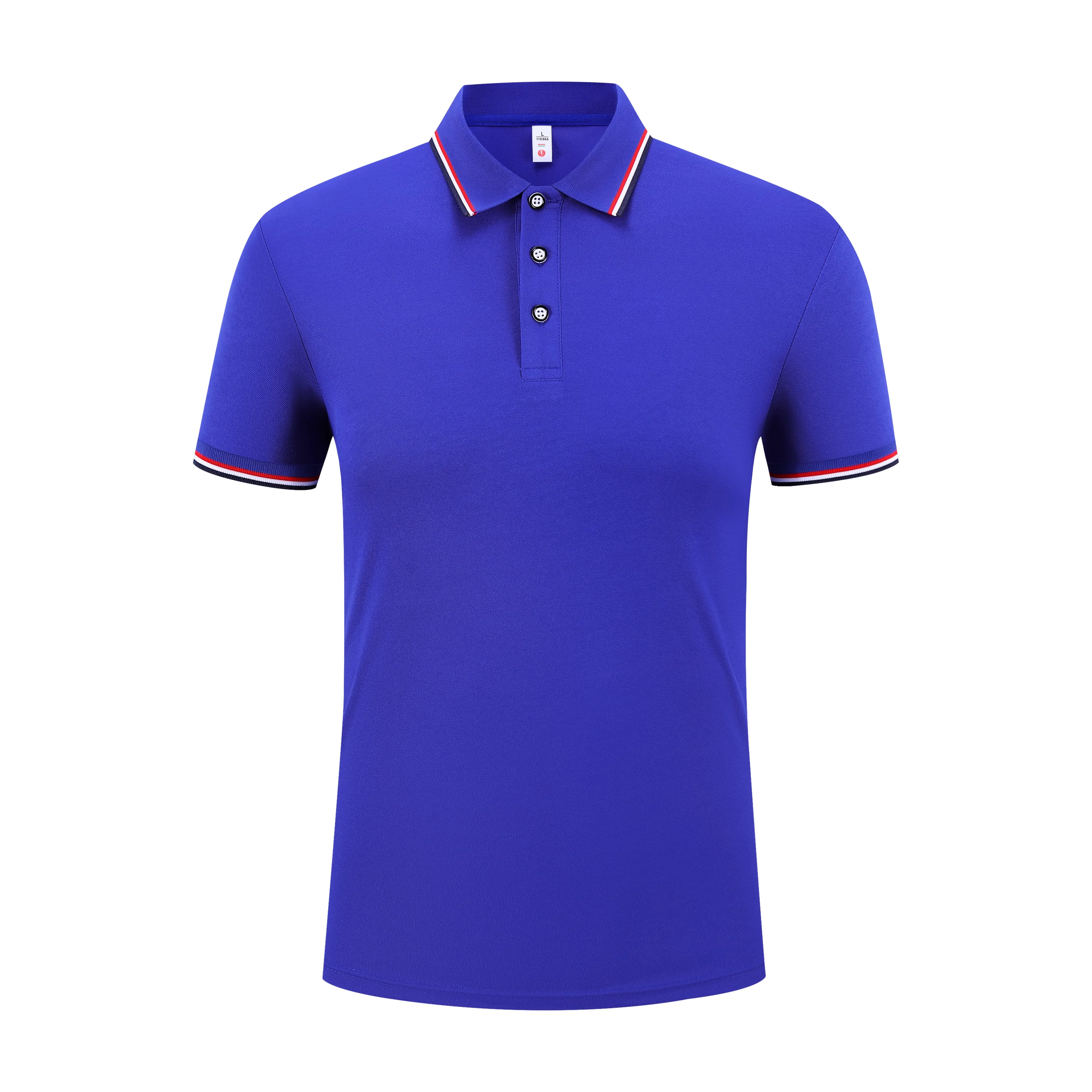 

Men's and Women's Polo Shirts Summer Striped Lapel Collar T-shirts Business Versatile Casual Brand Striped Cuffs Short Sleeves