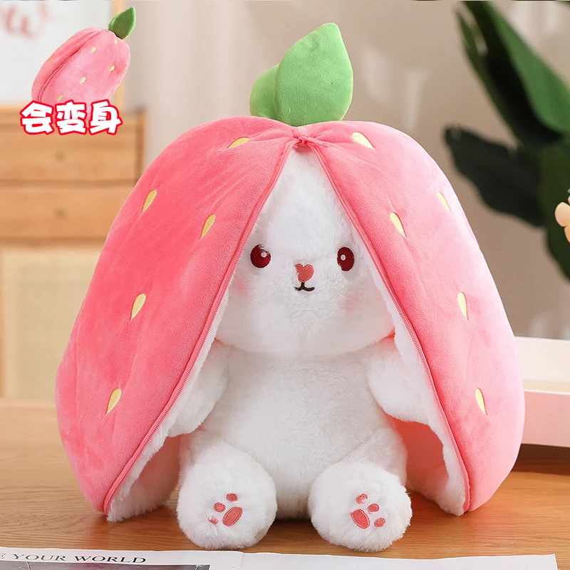 

Childrens plush toys strawberries rabbits dolls girls soothing dolls pillows sleeping carrots shooting props ベビーフォト מתנות