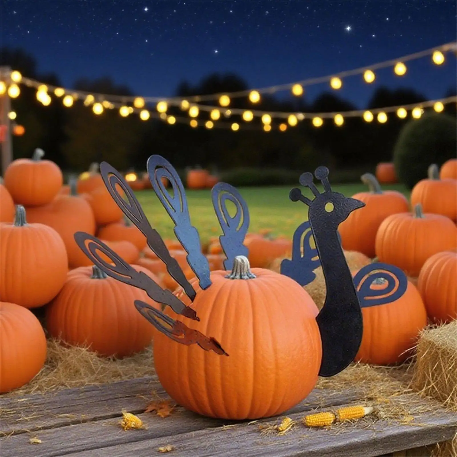 

Набор для рукоделия из тыквы и индейки, набор для декора из индейки на осень, урожай, День благодарения, домашний декор для вечеринки, праздник, праздничный дисплей, стол