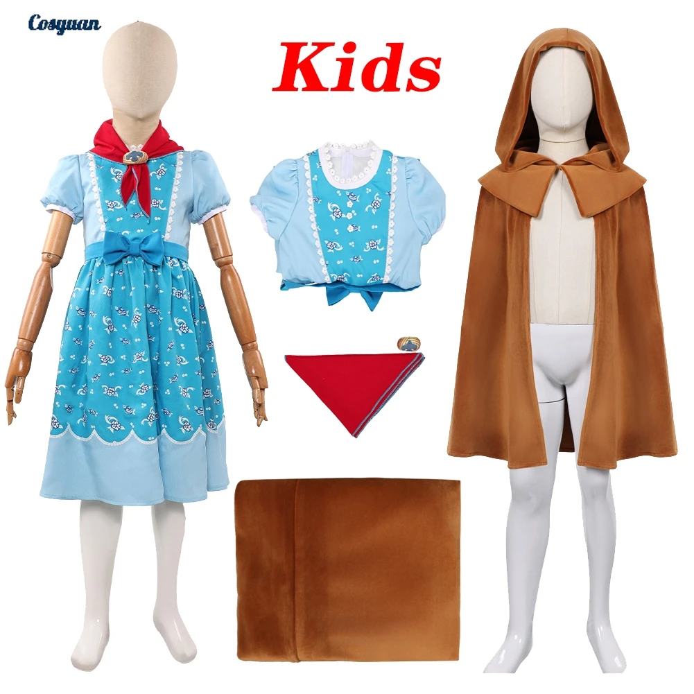 

TV ST 5 Cosplay Holly Wheeler Dress Blue Fantasy Cloak Clothes Girls Disguise Roleplay Halloween Costume Carnival Outfits Suits