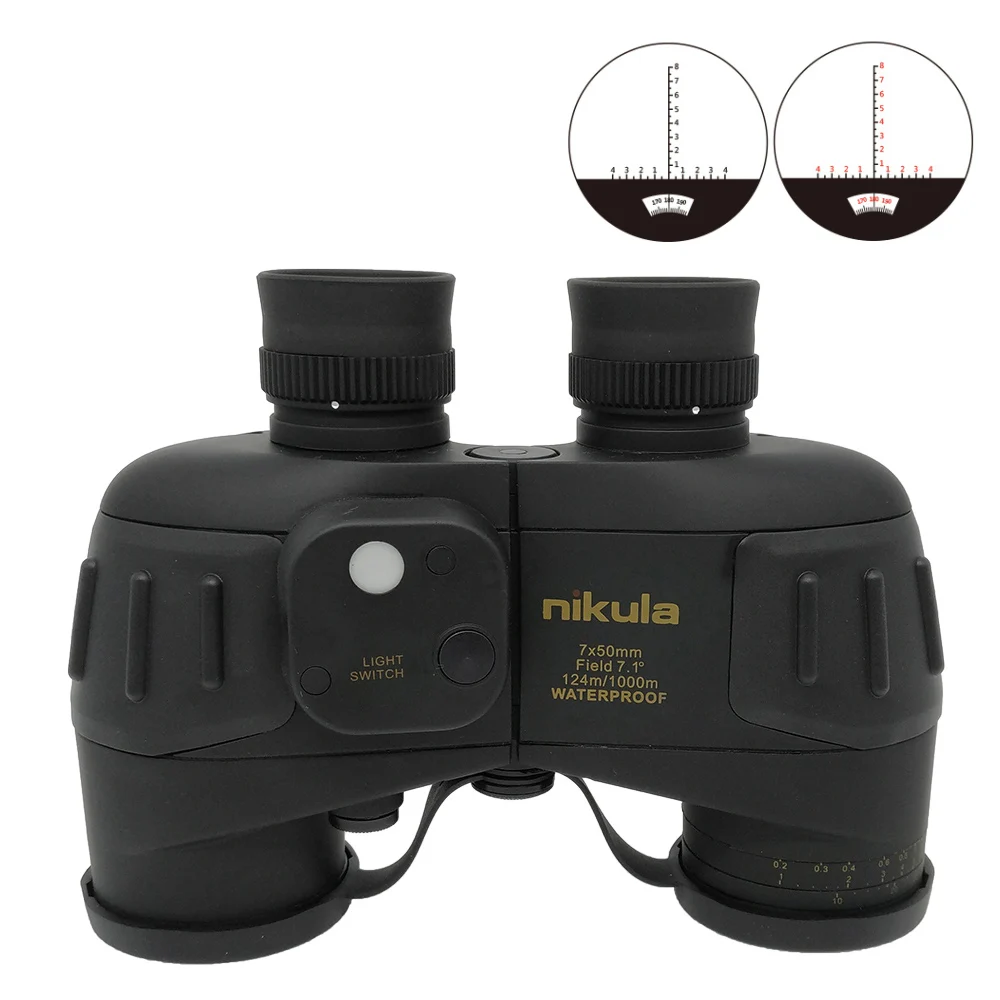 

Powerful Compact 7x50 10x50 Waterproof Binoculars with Compass