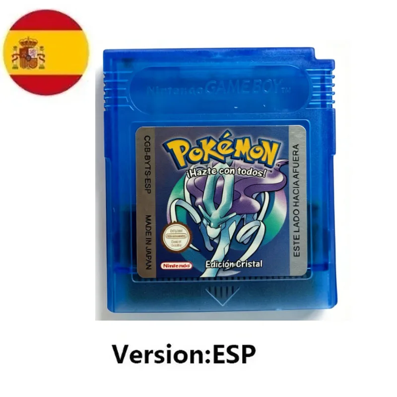 USA ESP FRA GBC Pokemon Cartridge Bundle Red/Blue/Crystal/Gold/Silver/Yellow/Green Multilingual Card Pokemon Game Card view 5