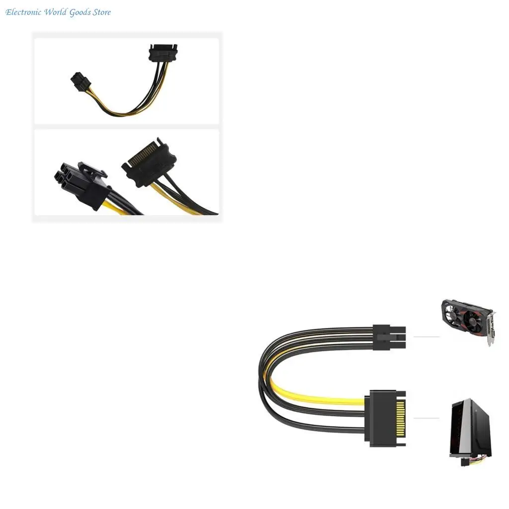 

A3PD одинарный/двойной кабель питания Sata15-6-контактный для провода питания видеокарты