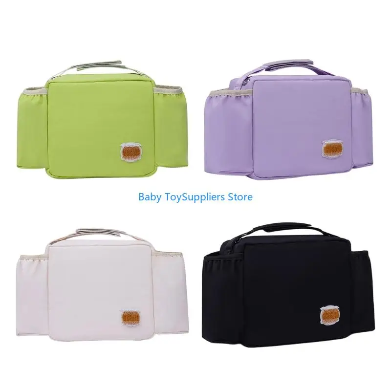

R1WF Baby Diaper Storage Bag For Travel Parents With Strollers Strap Leakproof Lining
