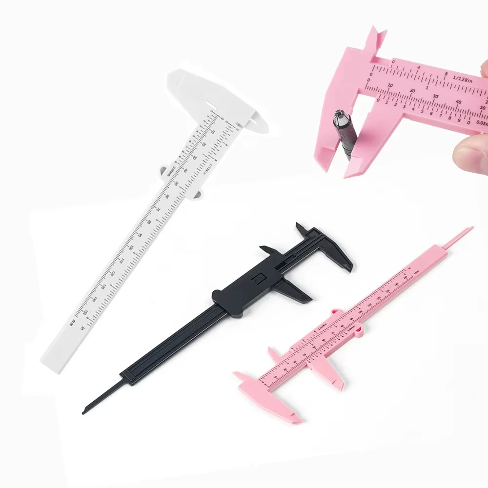 3 Colors Microblading Ruler 150MM Eyebrow Positioning Measuring Vernier Tattoo Caliper Ruler For Permanent Beginner Makeup Tools