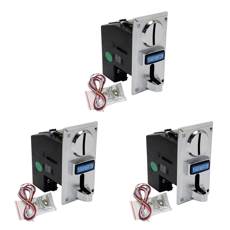 3X Durable Programable Multi Coin Acceptor Electronic Roll Down Coin Acceptor Selector Mechanism Side Coin Selector
