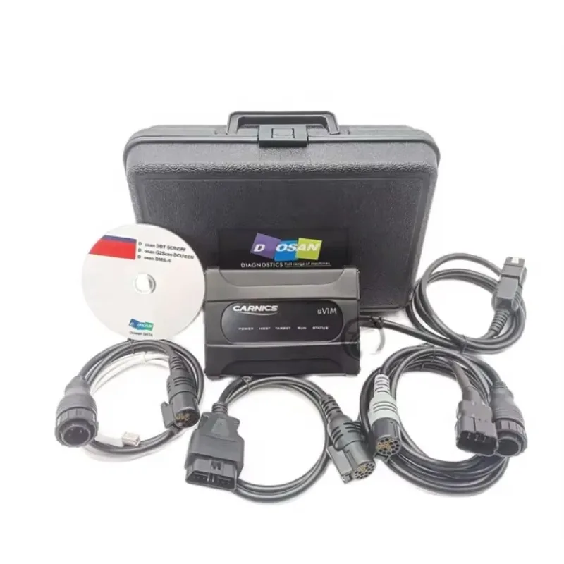 Excavator Diagnostic Tools and Adapter Test Equipment for Cterpillar Volvo Kobelco Komatsu Hitachi Doosan Kubota CNH NEXIQ VOCOM