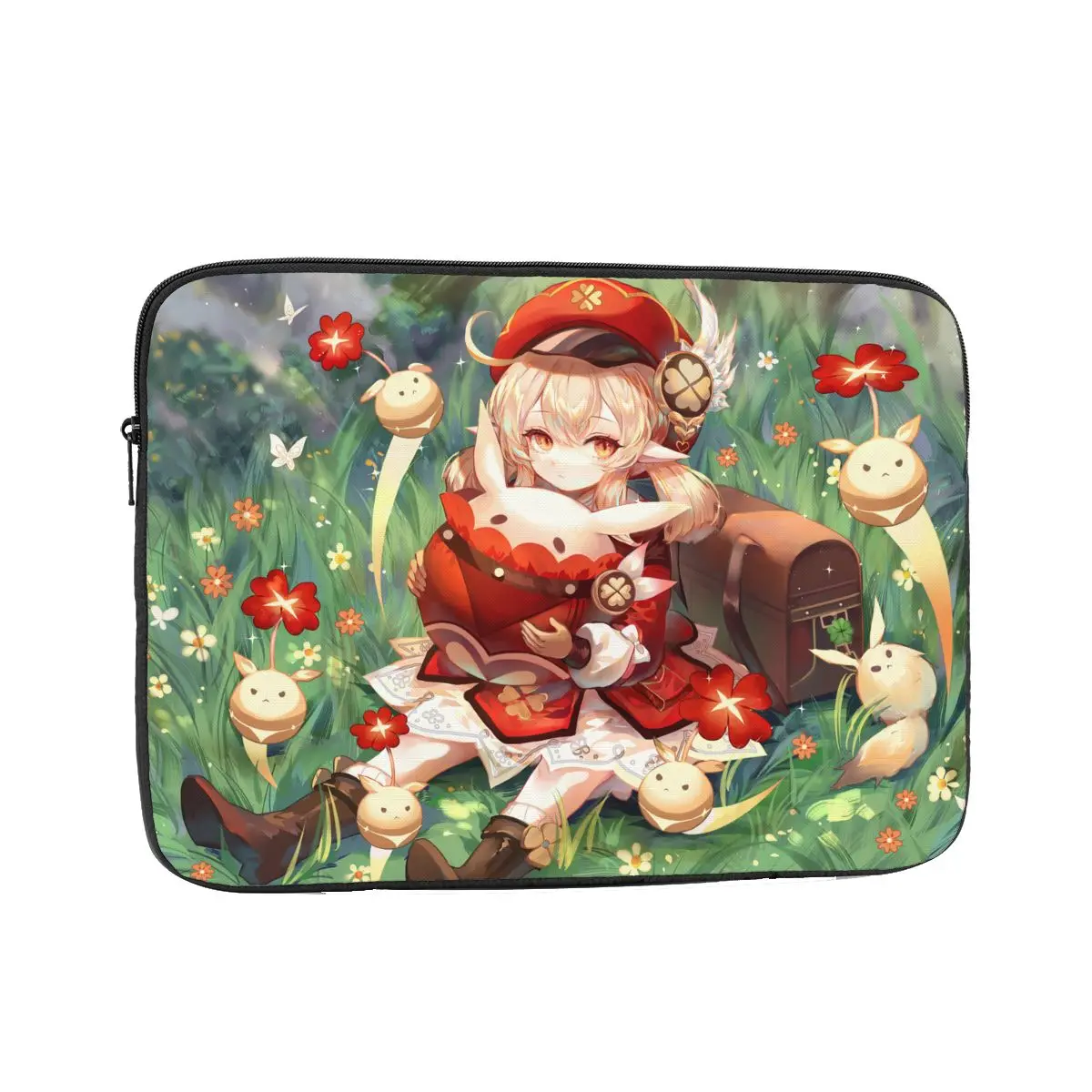 Anime Cute Klee Laptop Sleeve Case 12 13 15 17 Inch Genshin Impact Acg Notebook Bag Case Shockproof Case Bag