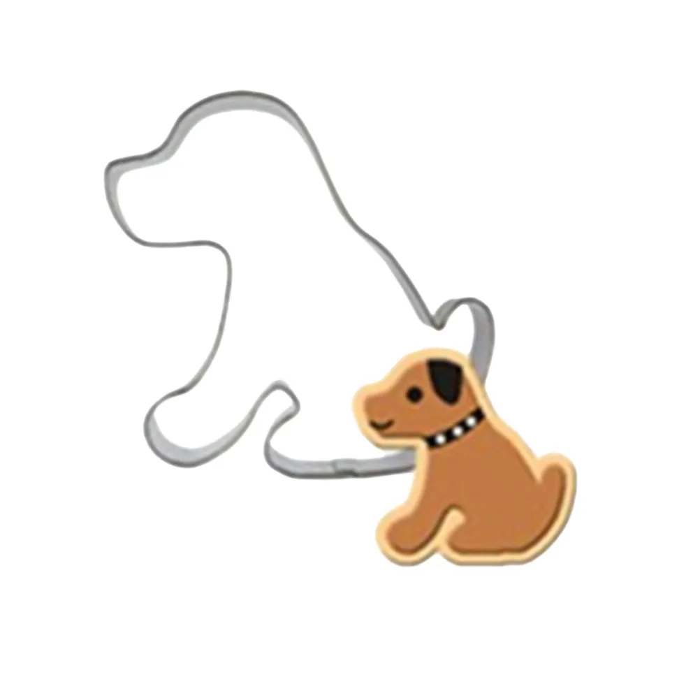 Moule à biscuits en acier inoxydable, forme d'animal mignon, antiadhésif, pour la cuisson, moule à chocolat DIY pour enfants, compatible four, micro-ondes et congélateur