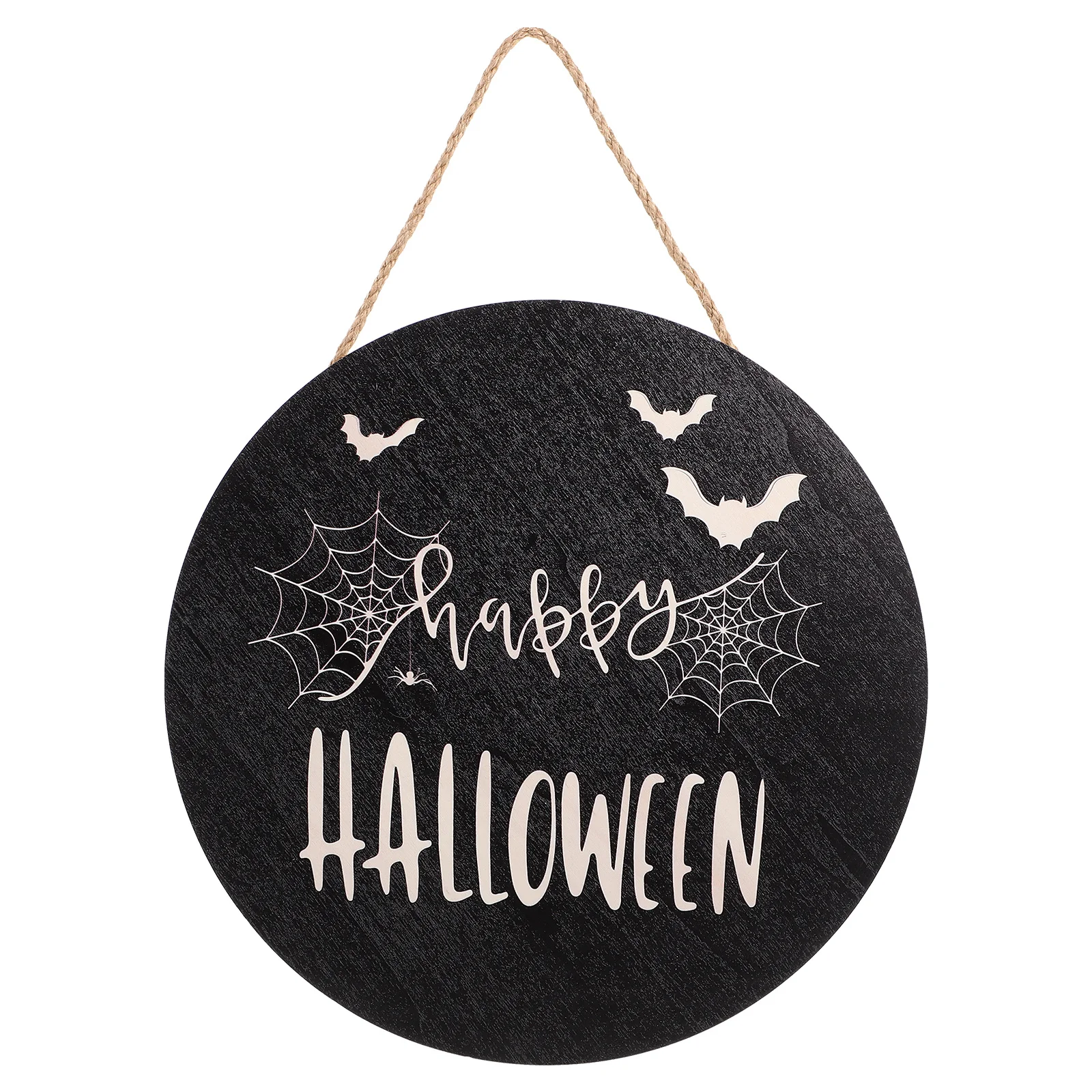 

Creative Halloween Door Sign Wooden Hanging Decoration Party Accessory Home Shop Ornament Round Design Wall Plaque