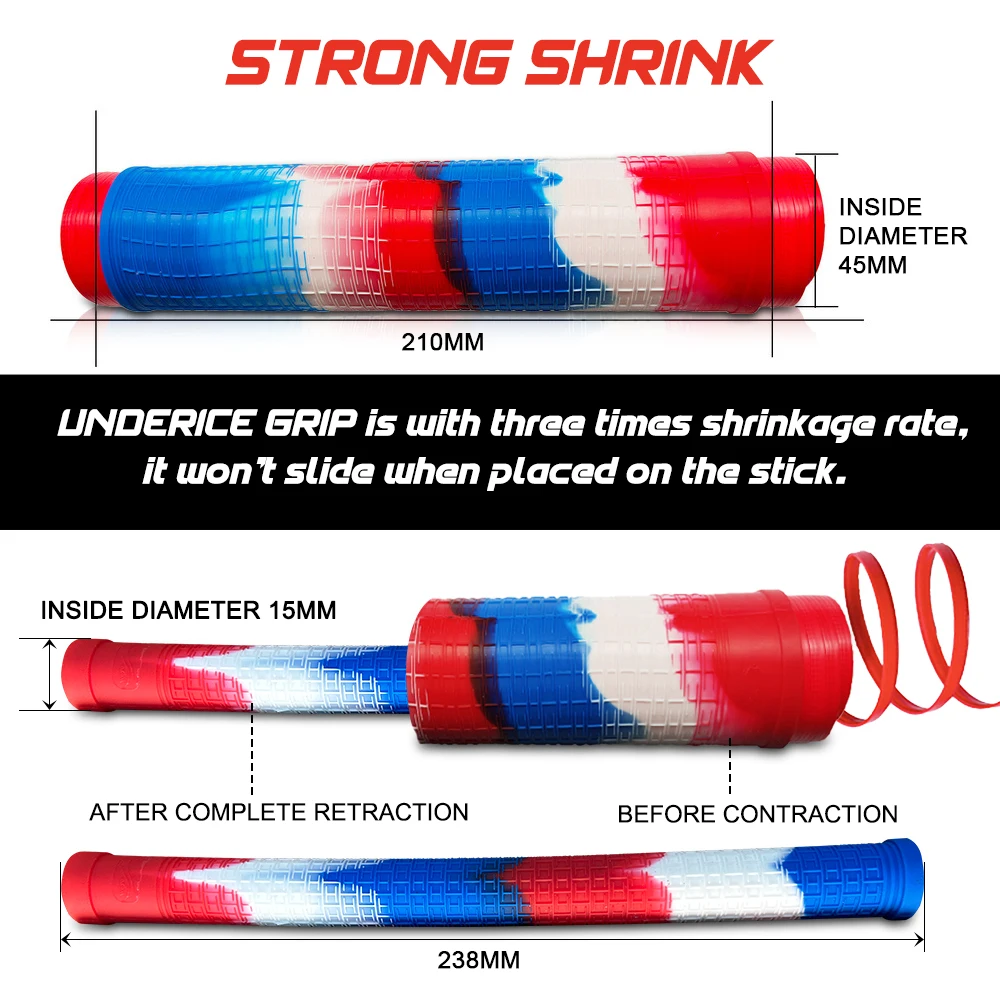 هوكي عصا قبضة 24 سنتيمتر هوكي الجليد عصا قبضة كول تقلص قبضة سيليكون ل الهوكي تنس كرة الريشة الرياضة القبضات #4