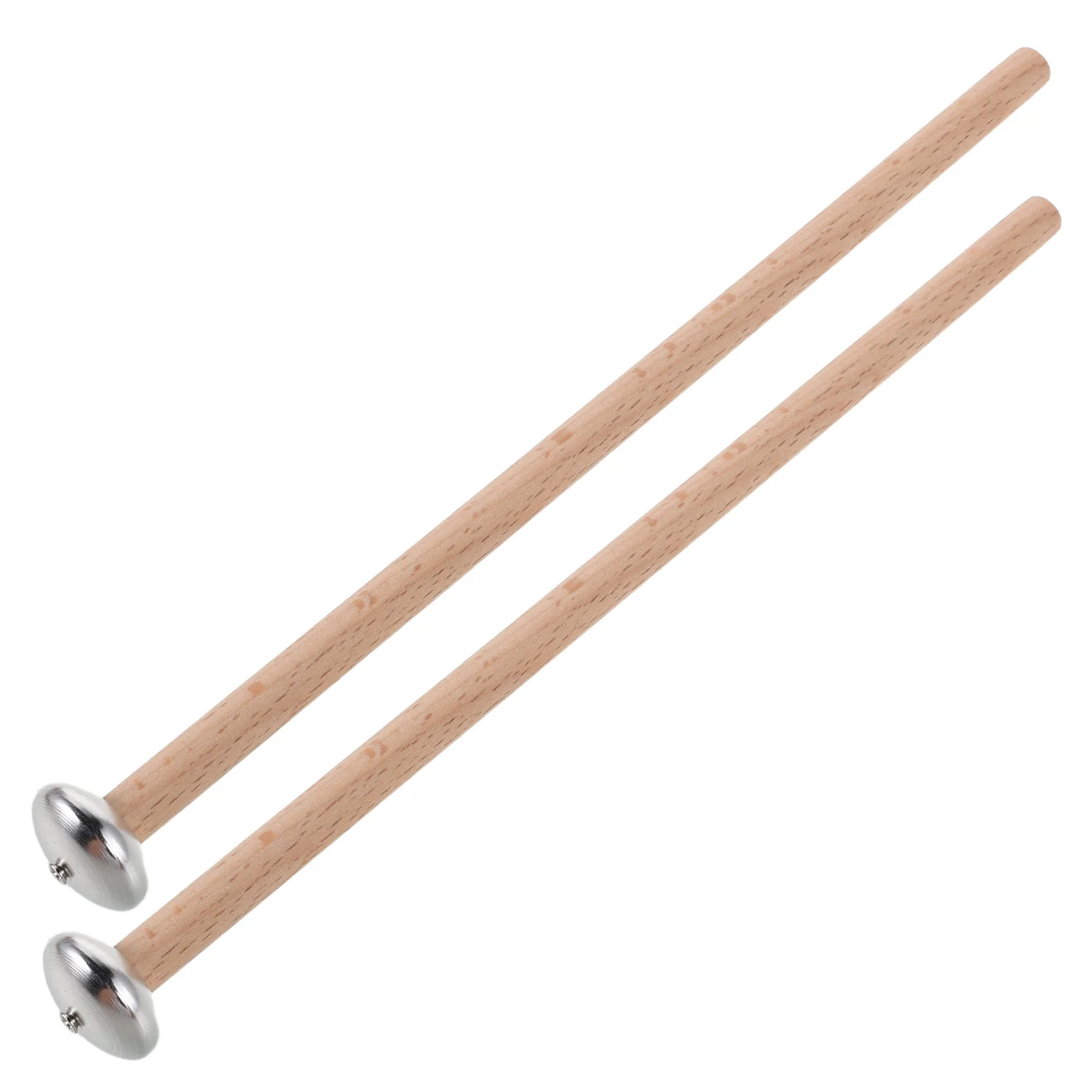

1 Pair Aluminum Plate Mallets Oval Metal Head Wooden Handle Percussion Stick For Xylophone Glockenspiel Chimes Bell Instrument