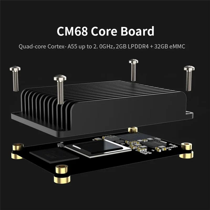

OFSS-CM68 Host Box & CM68 Core Board -Compatible Output 2X1000m Ethernet 5Xusb Port Cortex-A55 Canbus For Klipper Voron
