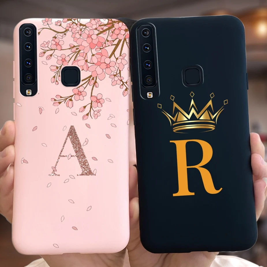 For Samsung Galaxy A9 2018 Case SM-A920F Luxury Letters Cover Shockproof Phone Case For Samsung A9 2018 A920F Soft Fundas Bumper