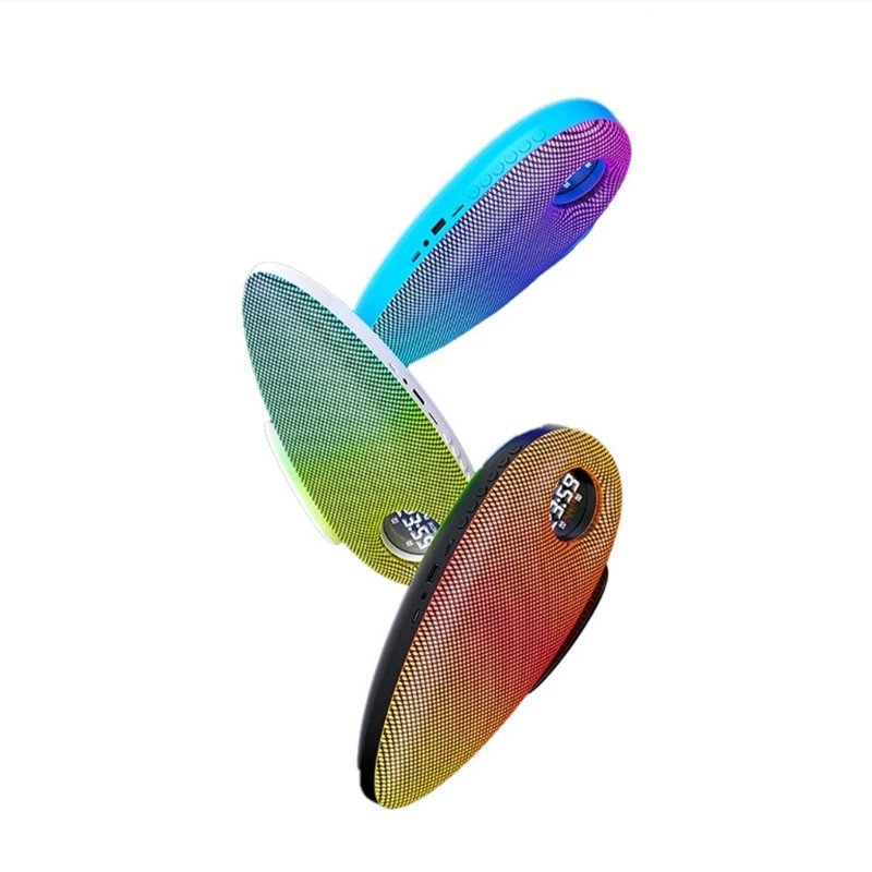 QX2B 호환 휴대용 스피커(HiFi 사운드 디지털 디스플레이 데이터 시간 포함)