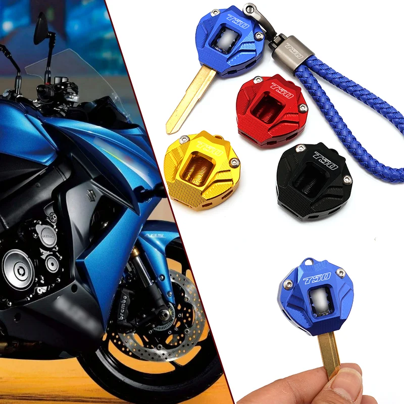 

New For Suzuki GSX-S 750 GSX-S750 GSXS 750 GSXS750 Motorcycle Accessories CNC Key Case Shell Cover & Keychain Key Ring